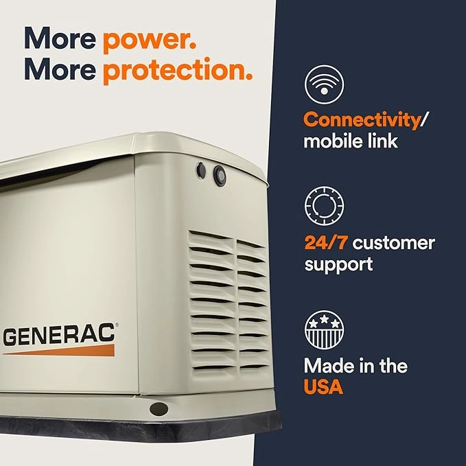 14/14 kW Air-Cooled Standby Generator. Alum Enclosure. 200 SE (not CUL)