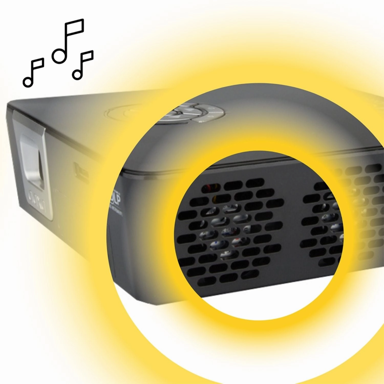 AAXA P6X DLP Portable Projector. 4 Hour Battery. Wireless Mirroring