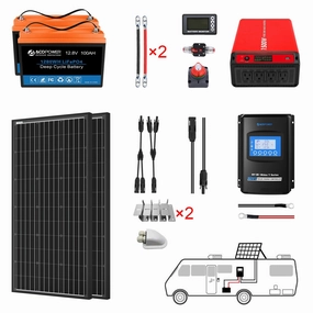 Acopower 100W mono300Ah/1.5kW(3x100Ah) Li300Ah M200w