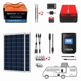 Acopower 100W mono300Ah/1.5kW(3x100Ah) Li300Ah M600w