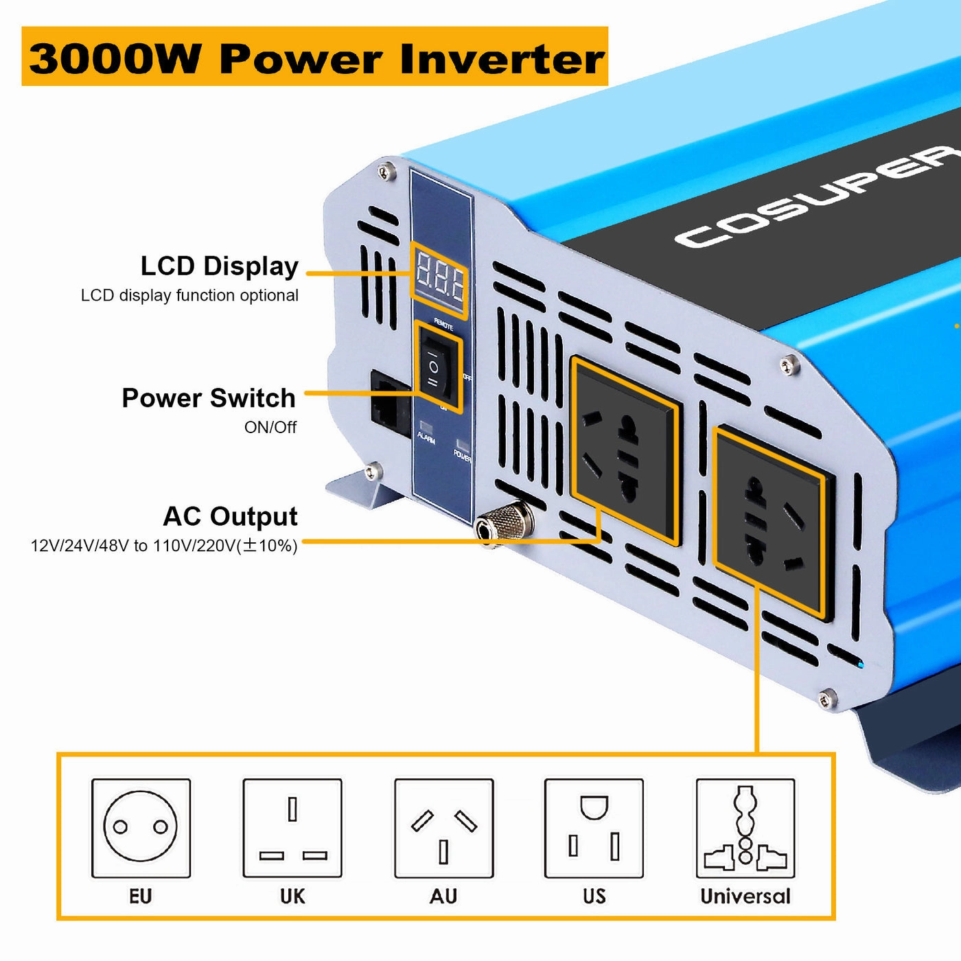 Acopower 100W mono400Ah/3kW(2x200Ah) Li400Ah M400w