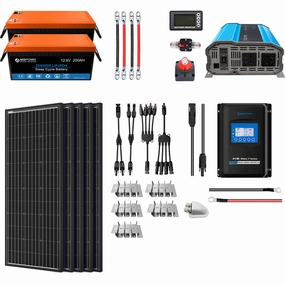 Acopower 100W mono400Ah/3kW(2x200Ah) Li400Ah M500w