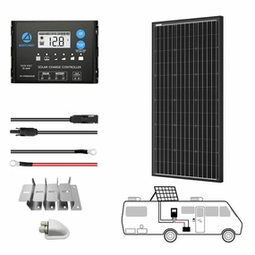 Acopower 100w mono kitAll Black 100w 20A PWM