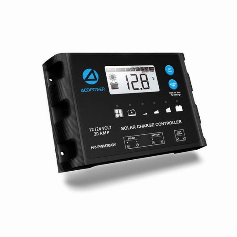 Acopower 100w mono kitAll Black 200w 20A PWM