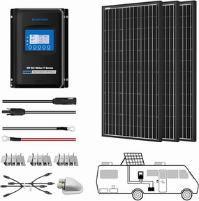 Acopower 100w mono kitAll Black 300w 30A