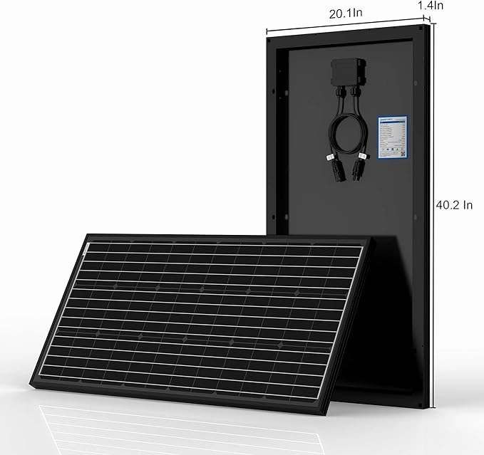 Acopower 100w mono kitAll Black 300w 30A