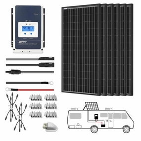 Acopower 100w mono kitAll Black 600w 50A