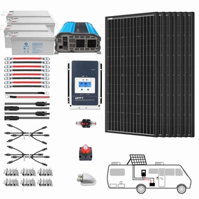 Acopower 100W monoRV SystemGel Battery 800ah3kw 600w