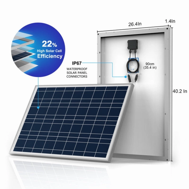 Acopower 100W poly300Ah/1.5kW(3x100Ah) Li300Ah P200w