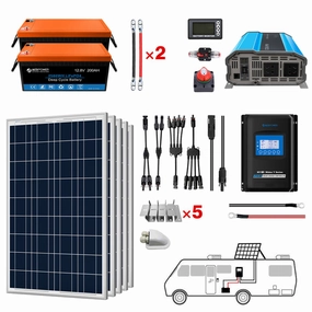 Acopower 100W poly400Ah/3kW(2x200Ah) Li400Ah P500w