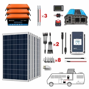 Acopower 100W poly600Ah/3kW(3x200Ah) Li600Ah P800w