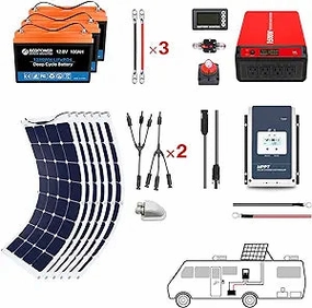 Acopower 110w flex300Ah/1.5kW(3x100Ah) Li300Ah F660w