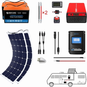 Acopower 110w flex 200Ah/1.5kW(2x100Ah) Li200Ah F220w