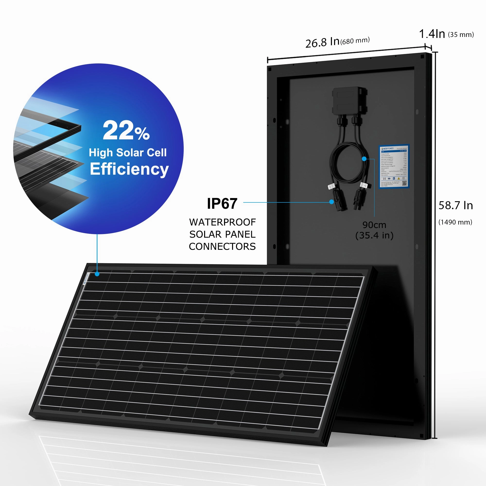 Acopower 200w kitmono 800w 60A