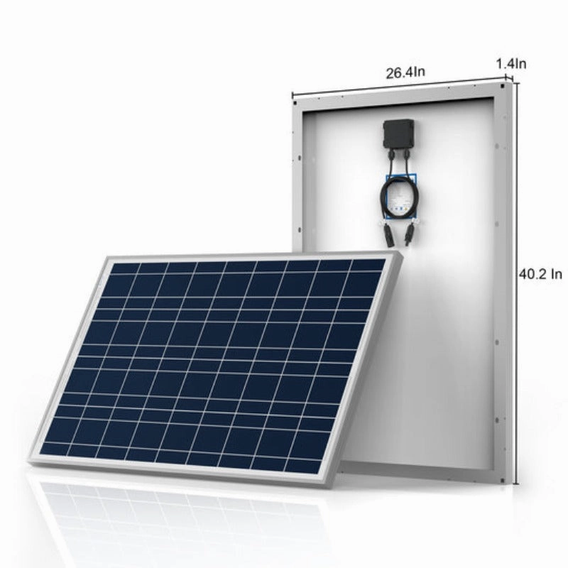 ACOPOWER 500W 12V Poly Solar RV Kits. 40A MPPT Charge Controller