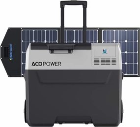 Acopower Battery Fridge40/42 Quarts Bundel with Panel
