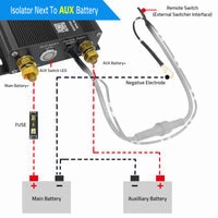 Acopower Dual Battery Isolator Kit. 12V 200 Amp Voltage Sensitive Complete VSR Double Battery Smart Automatic Charger Fit SUV Marine Car UTV ATV RV Boat Camper Truck