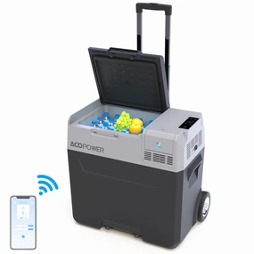 Acopower LionCooler Pro Portable Solar Fridge Freezer. 32 Quarts  With Battery