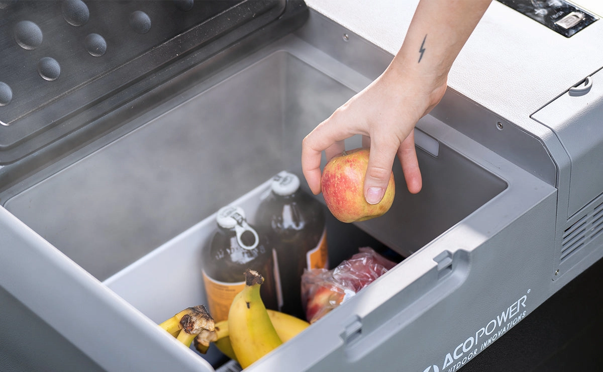 Acopower LionCooler Pro Portable Solar Fridge Freezer. 32 Quarts  With Battery
