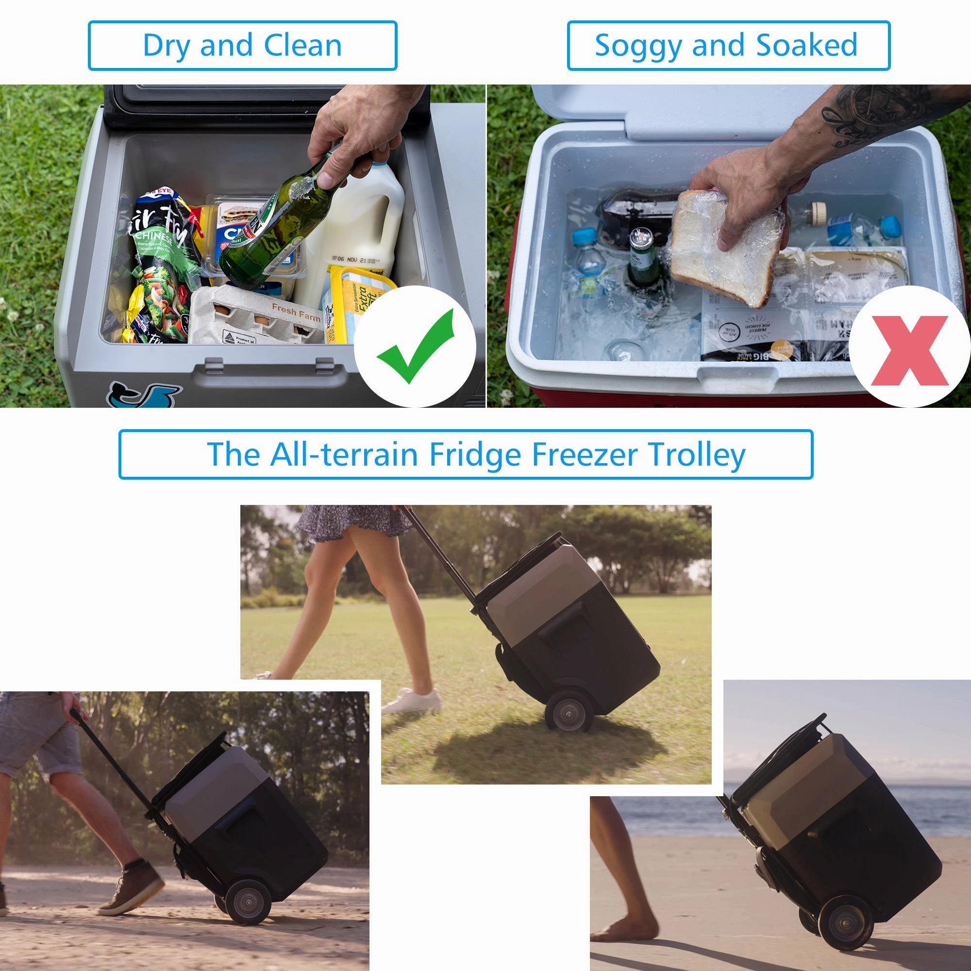 Acopower LionCooler Pro Portable Solar Fridge Freezer. 32 Quarts  With Battery