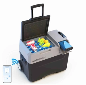 Acopower LionCooler Pro Portable Solar Fridge Freezer. 42 Quarts - With Battery