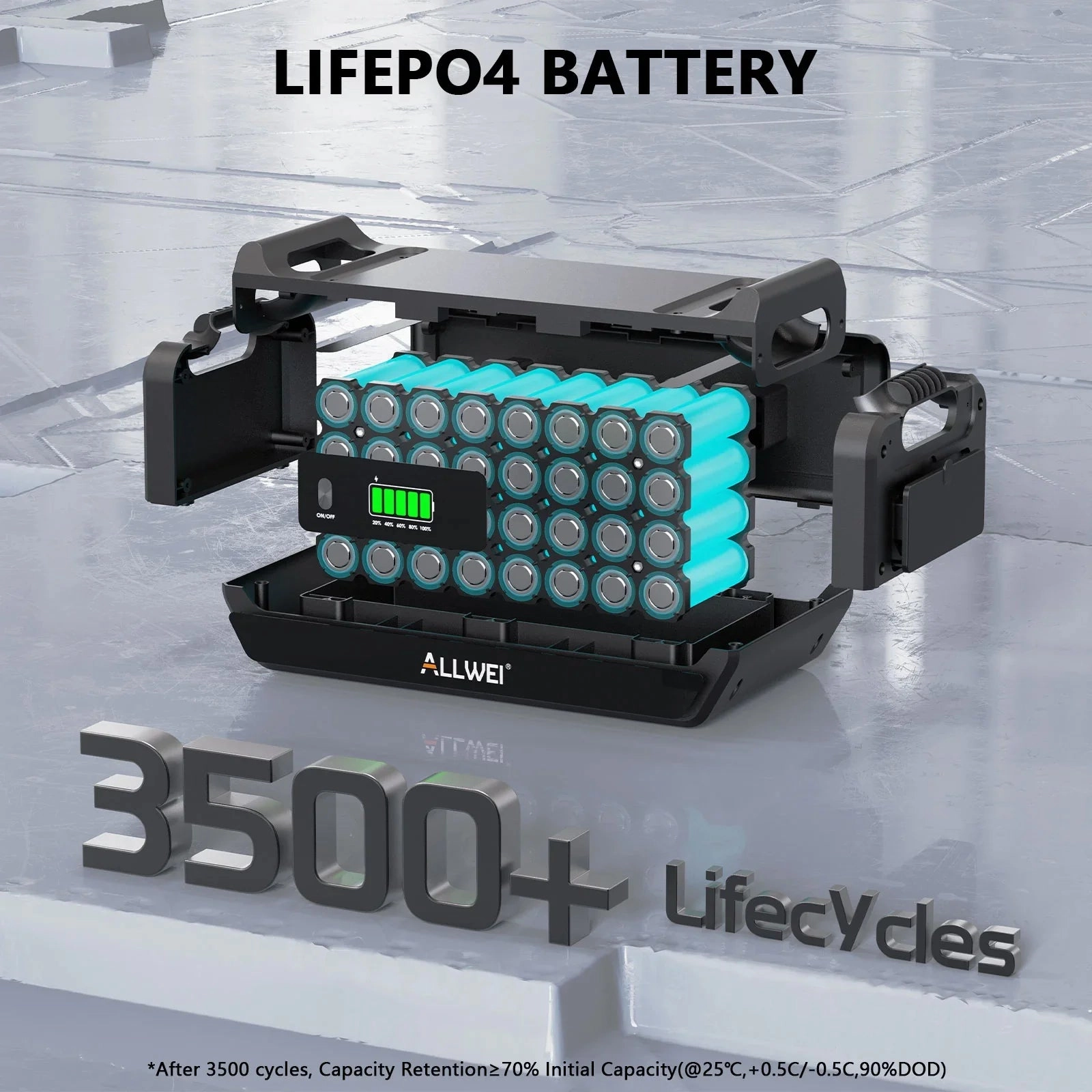 ALLWEI B200 PRO Expansion Battery for PPS2400 Power Stations