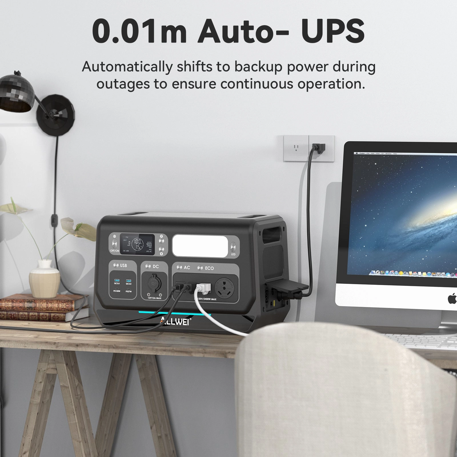 ALLWEI PPS2400 2* B200 PRO | Home Battery Backup up to 6kWh
