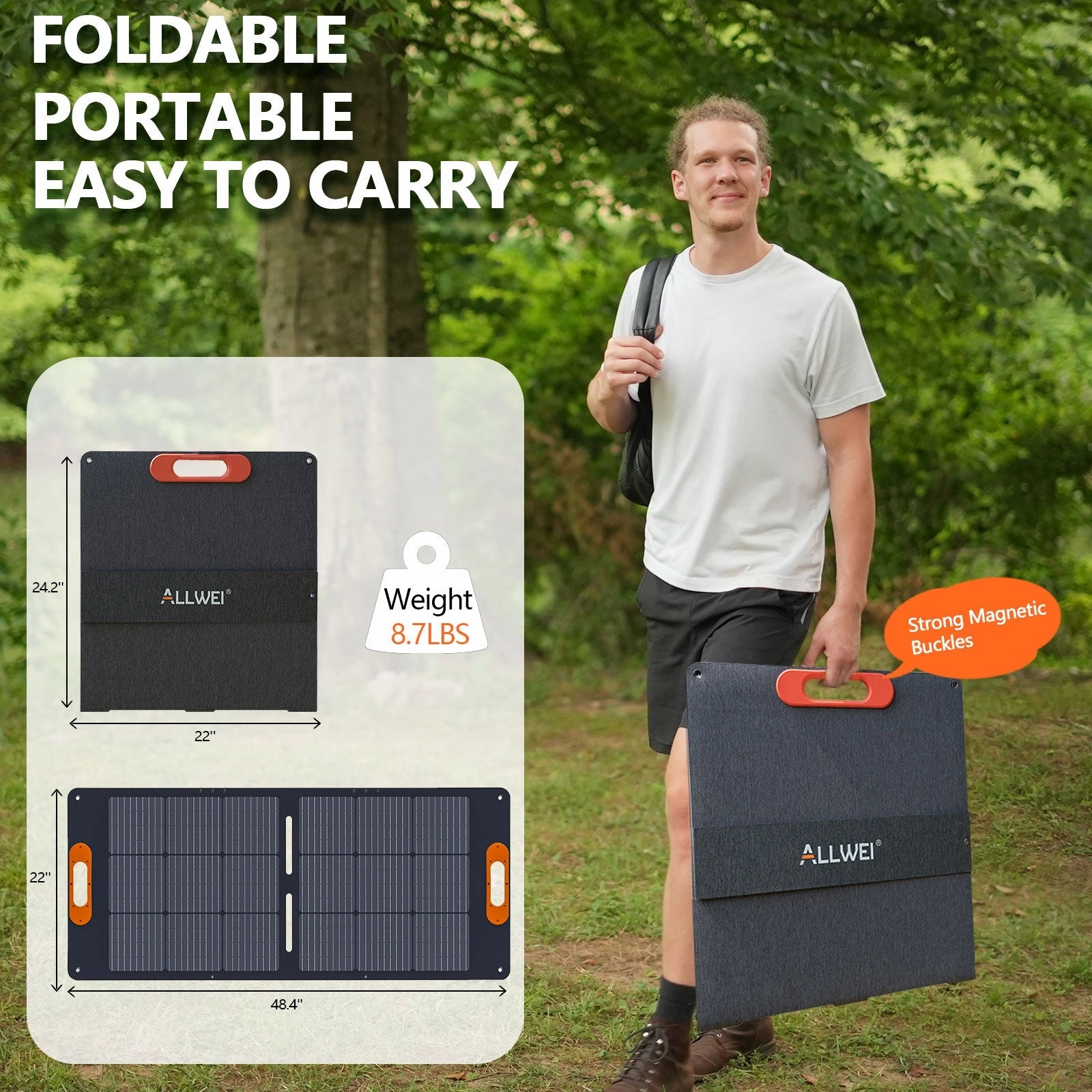 ALLWEI XY-100 100W Solar Panel for PPS300 PPS600