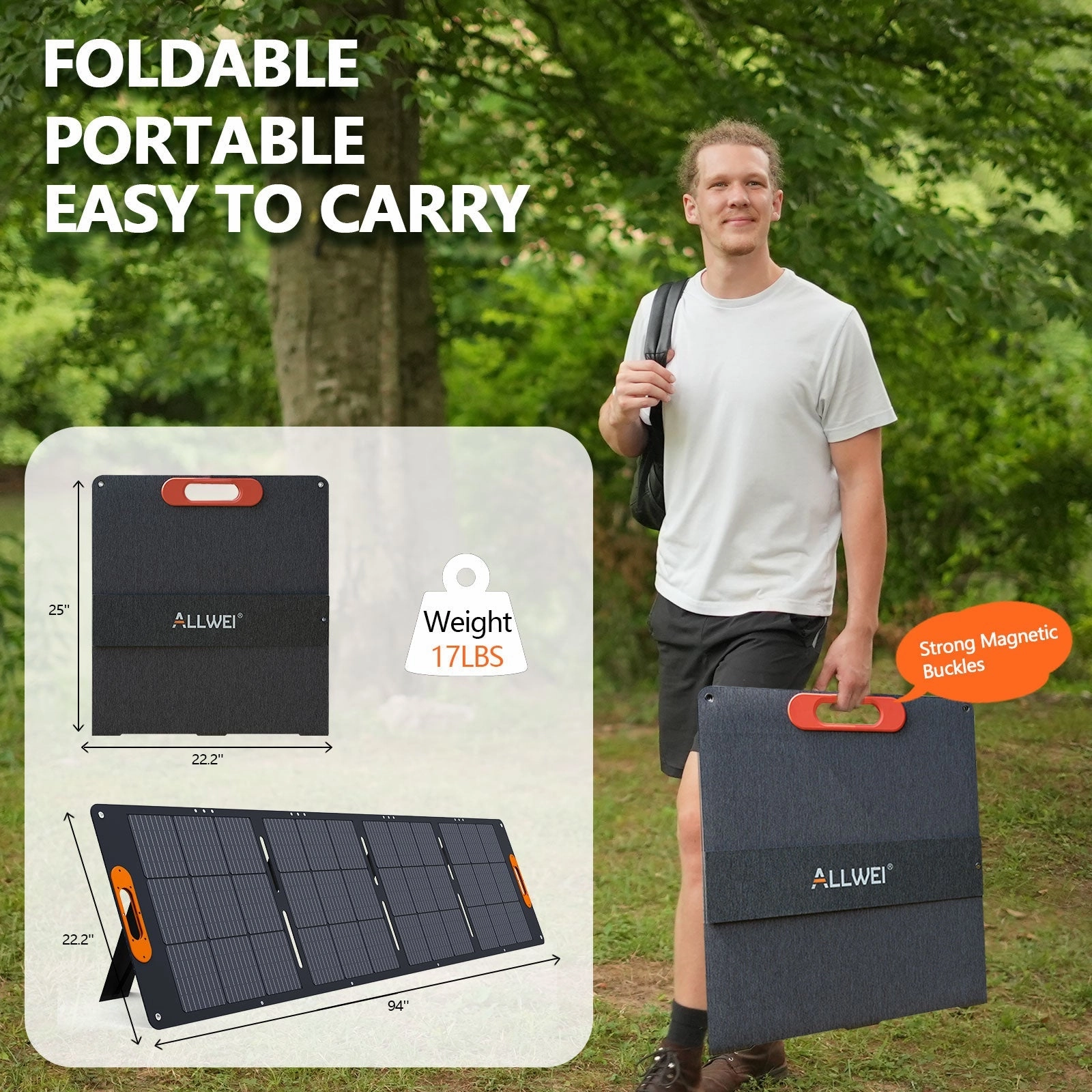 ALLWEI XY-200 200W Solar Panel for PPS1200 PPS2400