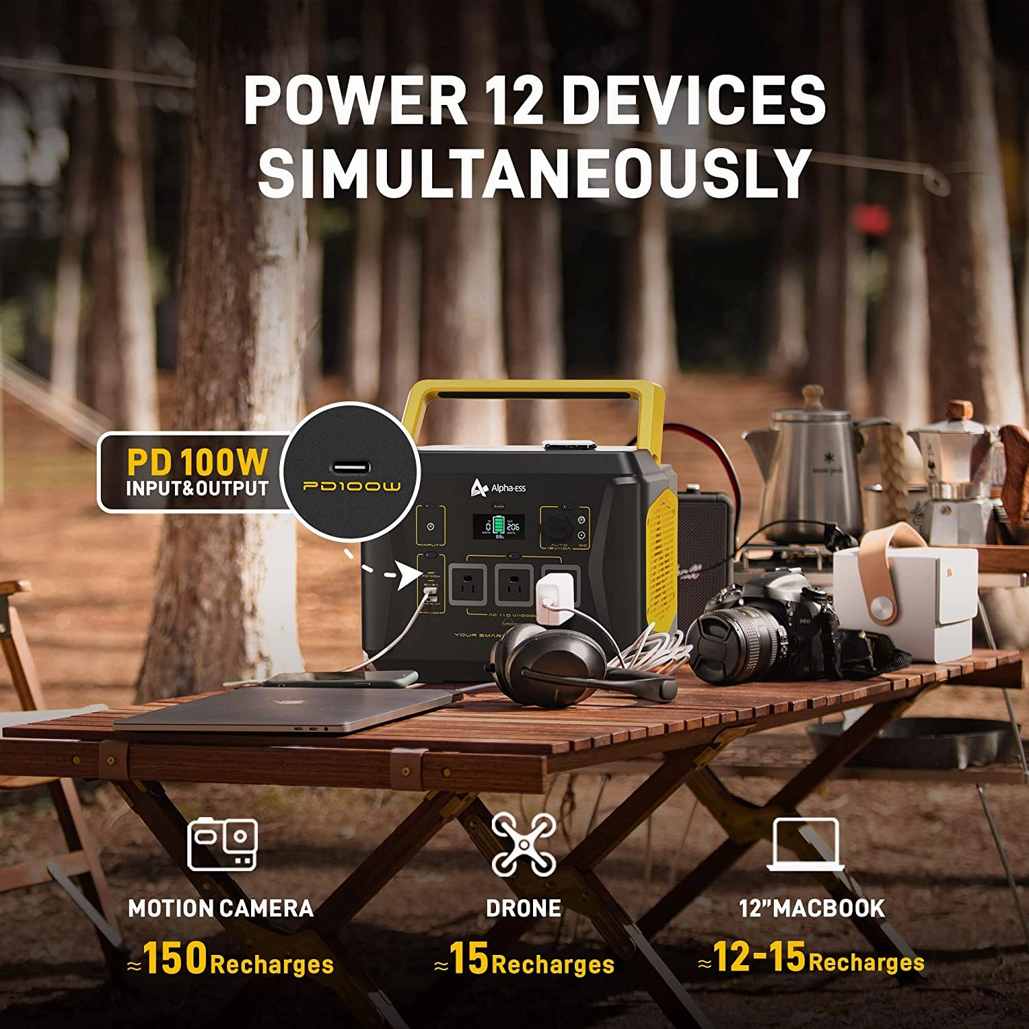 AlphaESS BlackBee 1000 Watt Portable Power Station