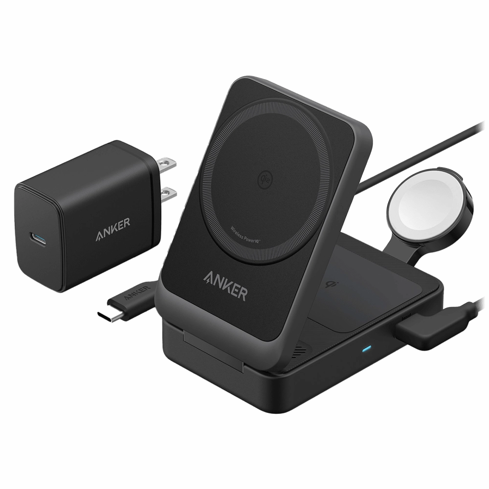Anker MagGo 3-in-1 Wireless Charging Station Black