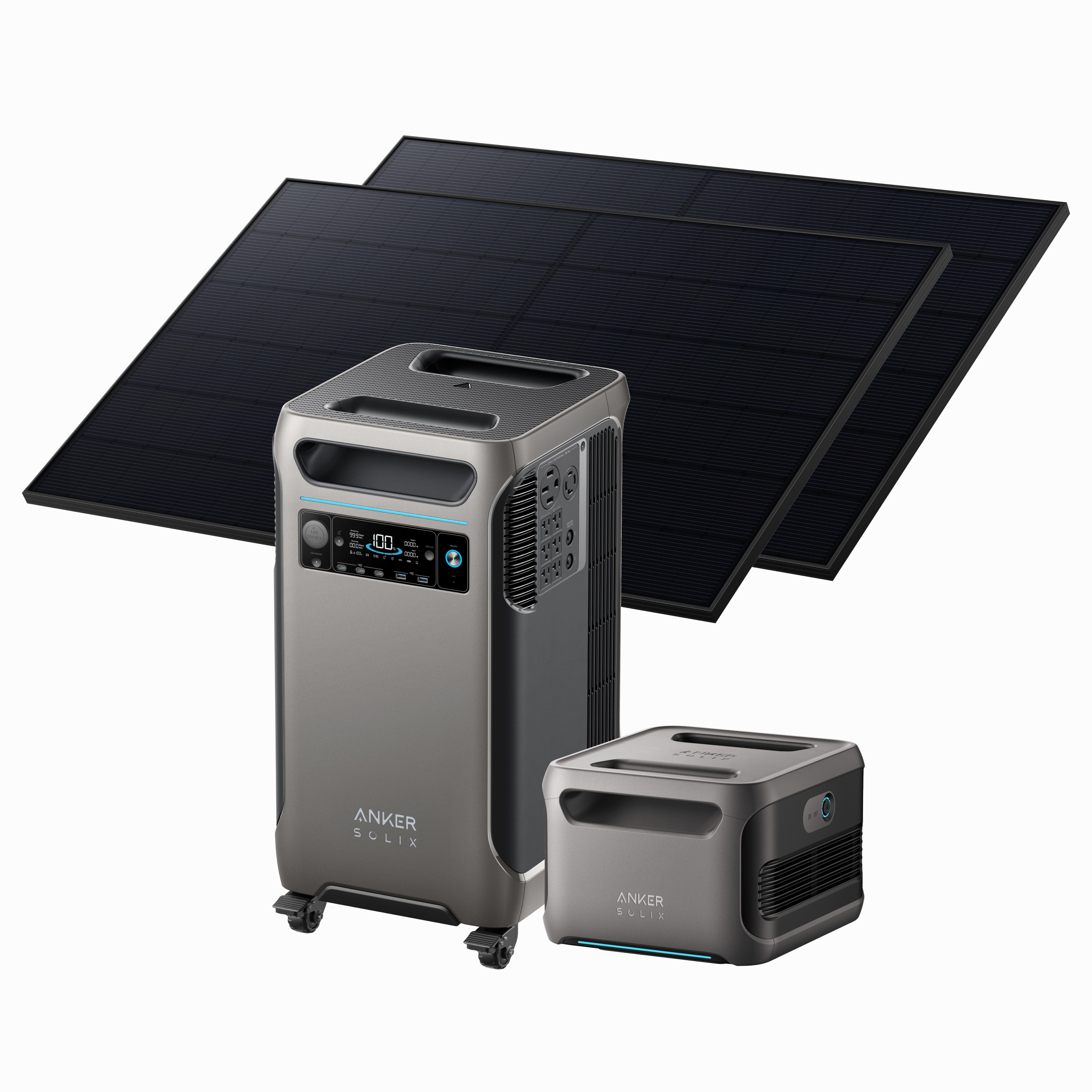 Anker Solix F3800   Expansion Battery   405W Rigid Solar Panel    FREE Protective Cover