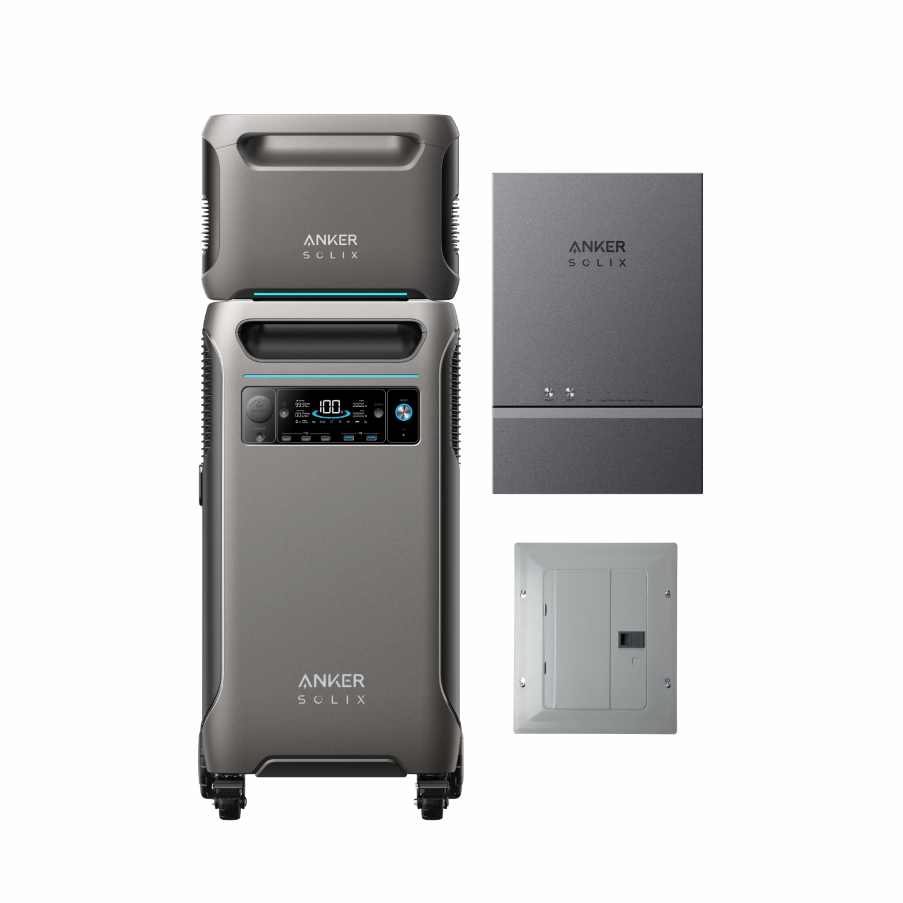 Anker Solix F3800   Expansion Battery   Home Power Panel   Subpanel    FREE Protective Cover