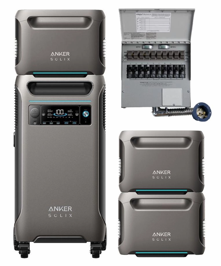 Anker SOLIX F3800   Expansion Battery   Transfer Switch Kit    FREE Protective Cover