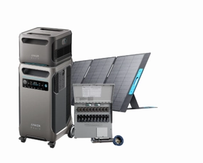 Anker SOLIX F3800   Expansion Battery   Transfer Switch Kit   PS400 Solar Panel 400W (7680Wh in total)    FREE Protective Cover