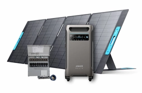 Anker SOLIX F3800   Transfer Switch Kit   PS400 Solar Panel 400W    FREE Protective Cover