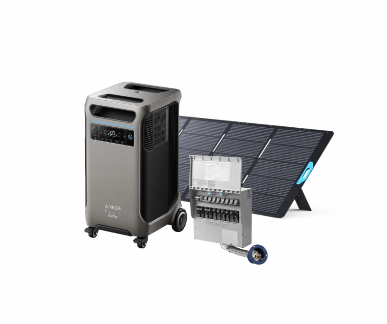 Anker SOLIX F3800 Plus Portable Power Station   Home Backup Kit   400W Solar Panel    FREE Protective Cover