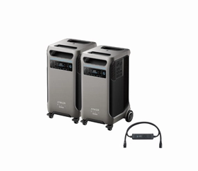 Anker SOLIX F3800 Plus Portable Power Station x 2   Double Power Hub    FREE Protective Cover