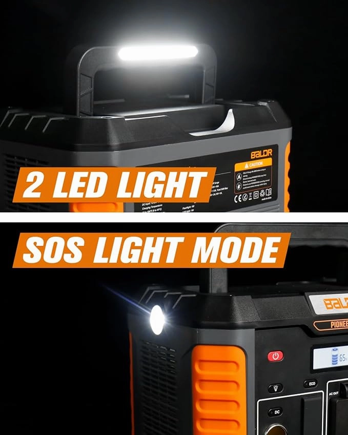BALDR Portable Power Station. 1000W Output. 808Wh Capacity