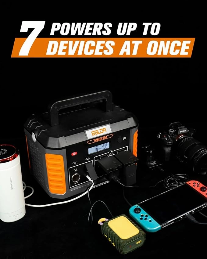 BALDR Portable Power Station. 1000W Output. 808Wh Capacity