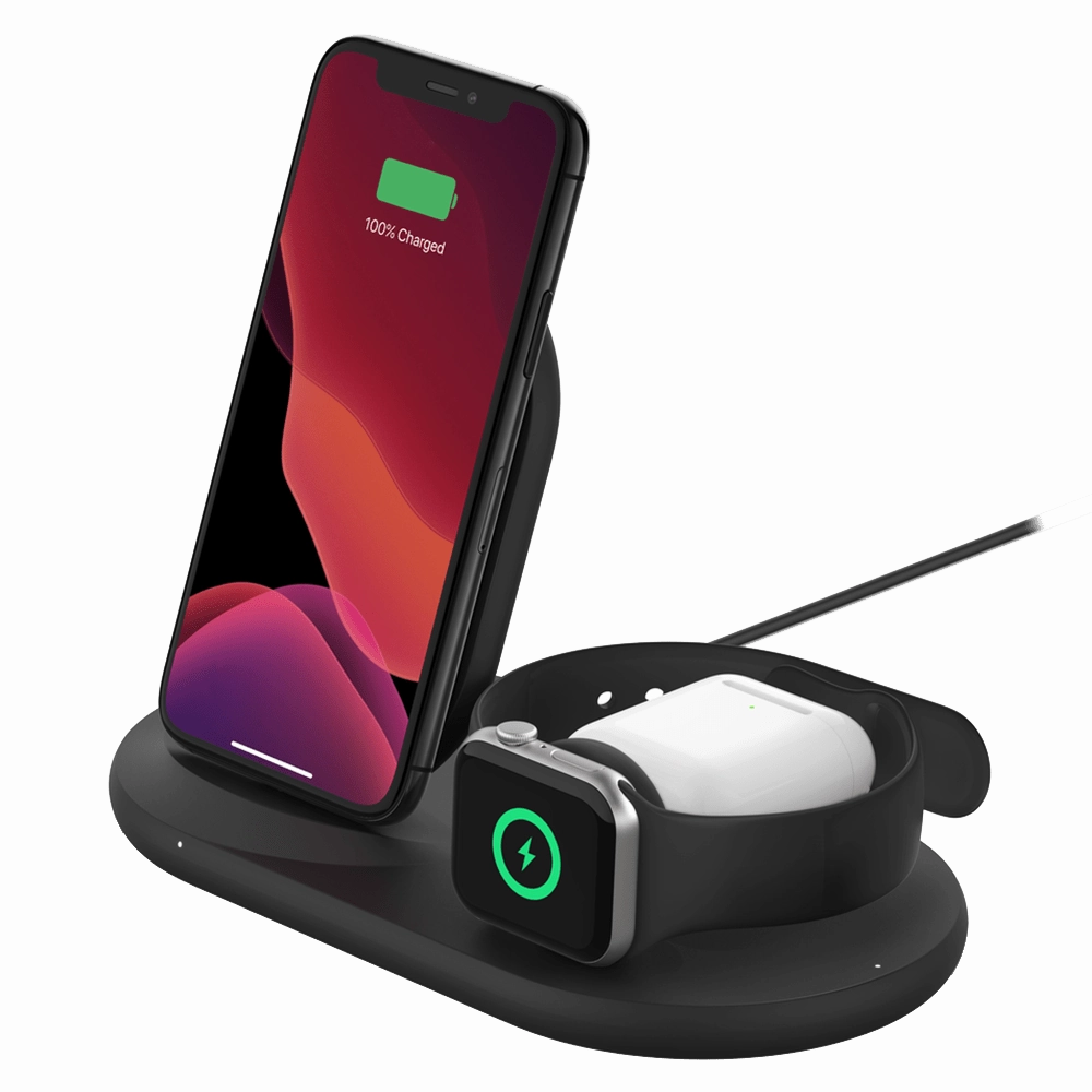 Belkin 3-in-1 Wireless Charging Pad With Apple Watch Dock