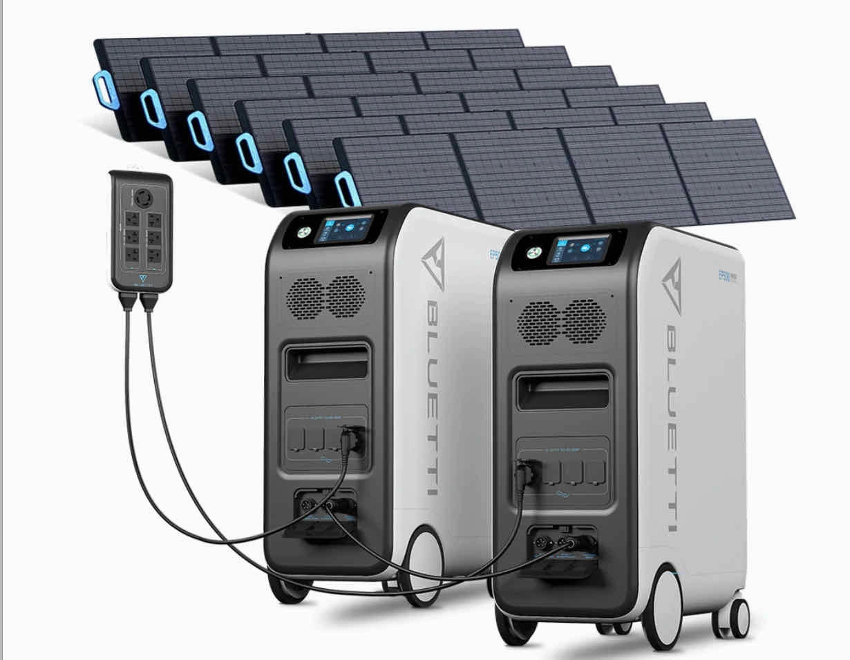 BLUETTI 2 x EP500   6 x PV200L   1x Split Phase Fusion Box / Home Battery Back Up