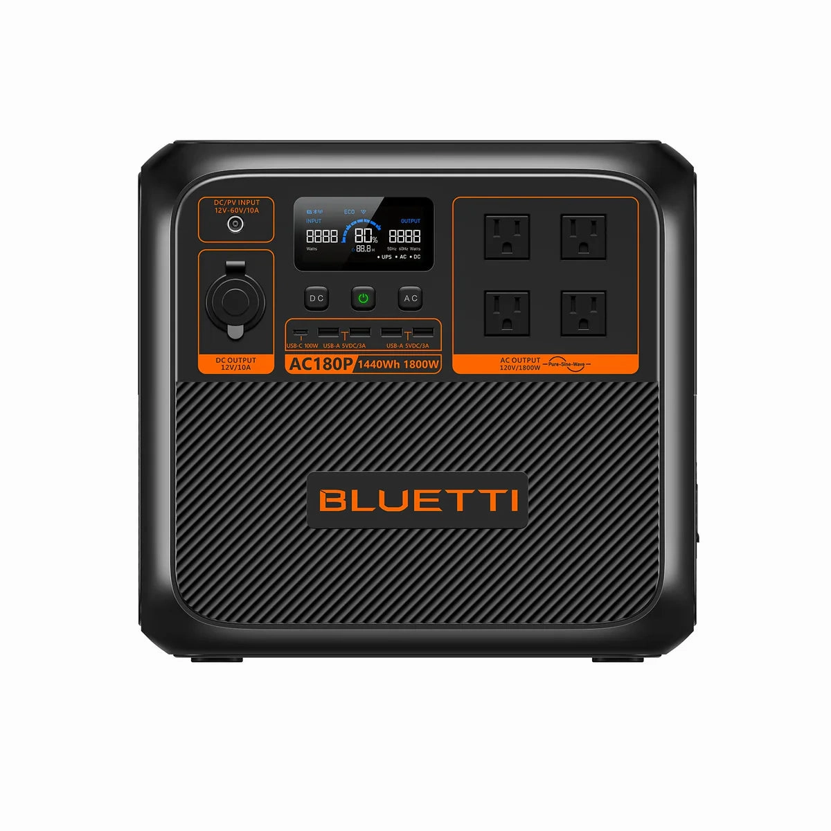BLUETTI AC180P Solar Portable Power Station | 1.800W / 1.440Wh