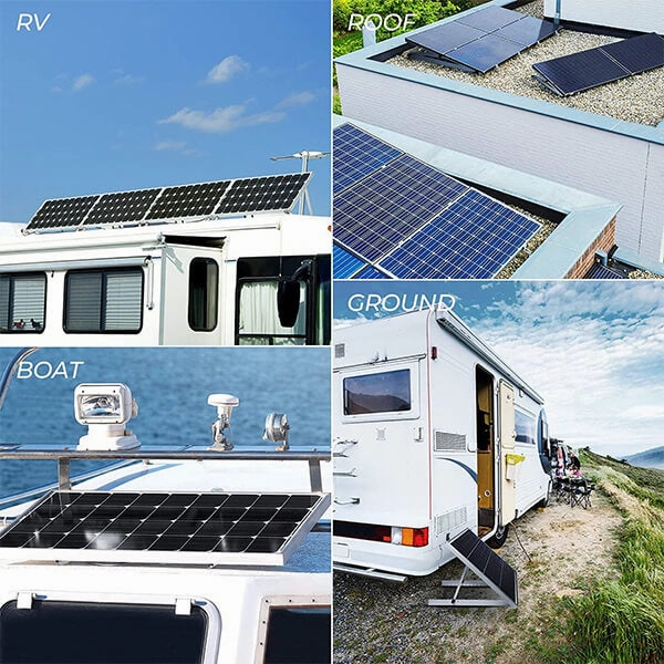BougeRV 28 in Adjustable Solar Panel Tilt Mount Brackets with Foldable Tilt Legs