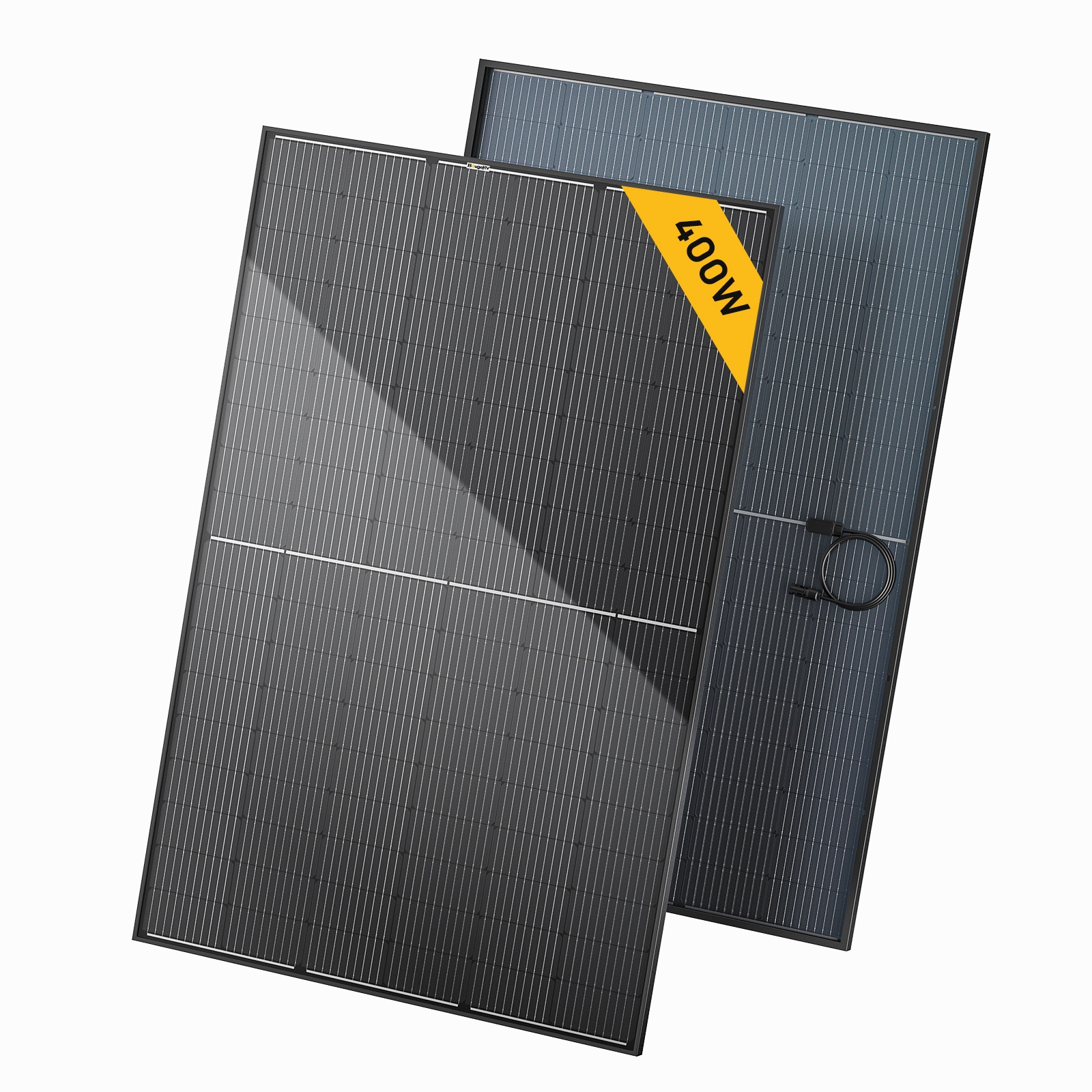 BougeRV 400 Watt Rigid Bifacial 10BB Mono Solar Panel