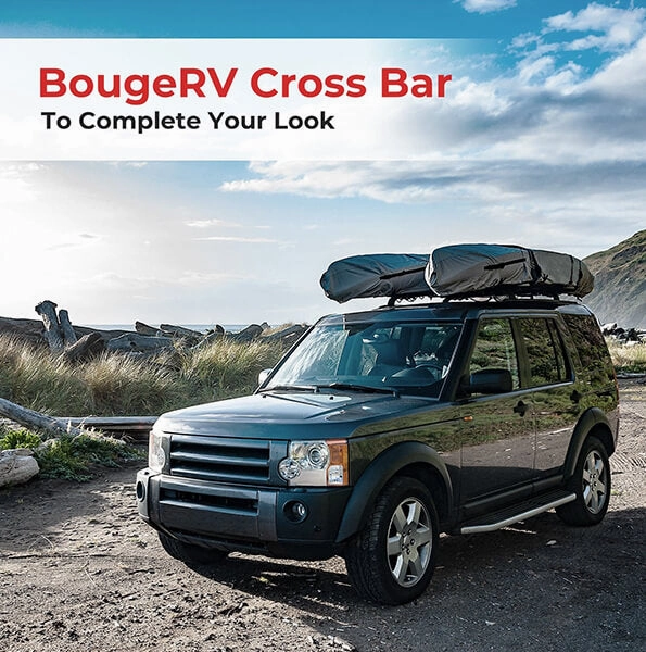 BougeRV Roof Rack Cross Bars (Universal. 47'' Silver)