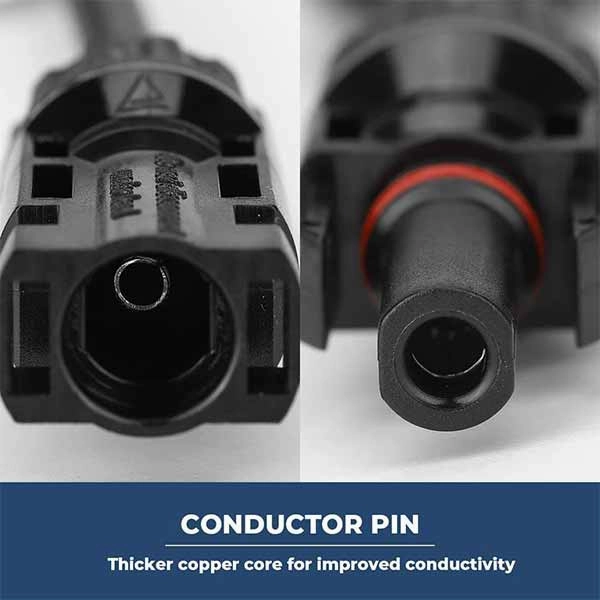 BougeRV Solar Branch Connectors Y Connector in Pair MMMF FFFM for Parallel Connection Between Solar Panels