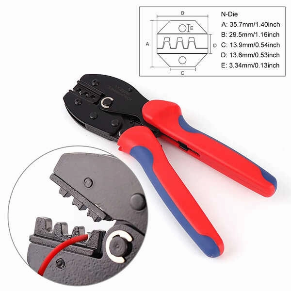 BougeRV Solar Crimping Tool for 14-10AWG Solar Panel PV Cable.Solar Crimper