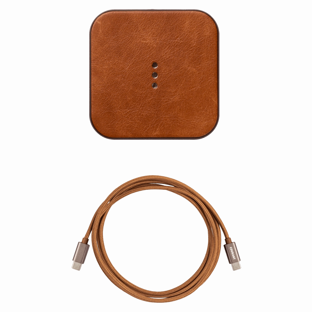 Courant Catch:1 Classic Wireless Charging Pad - Saddle