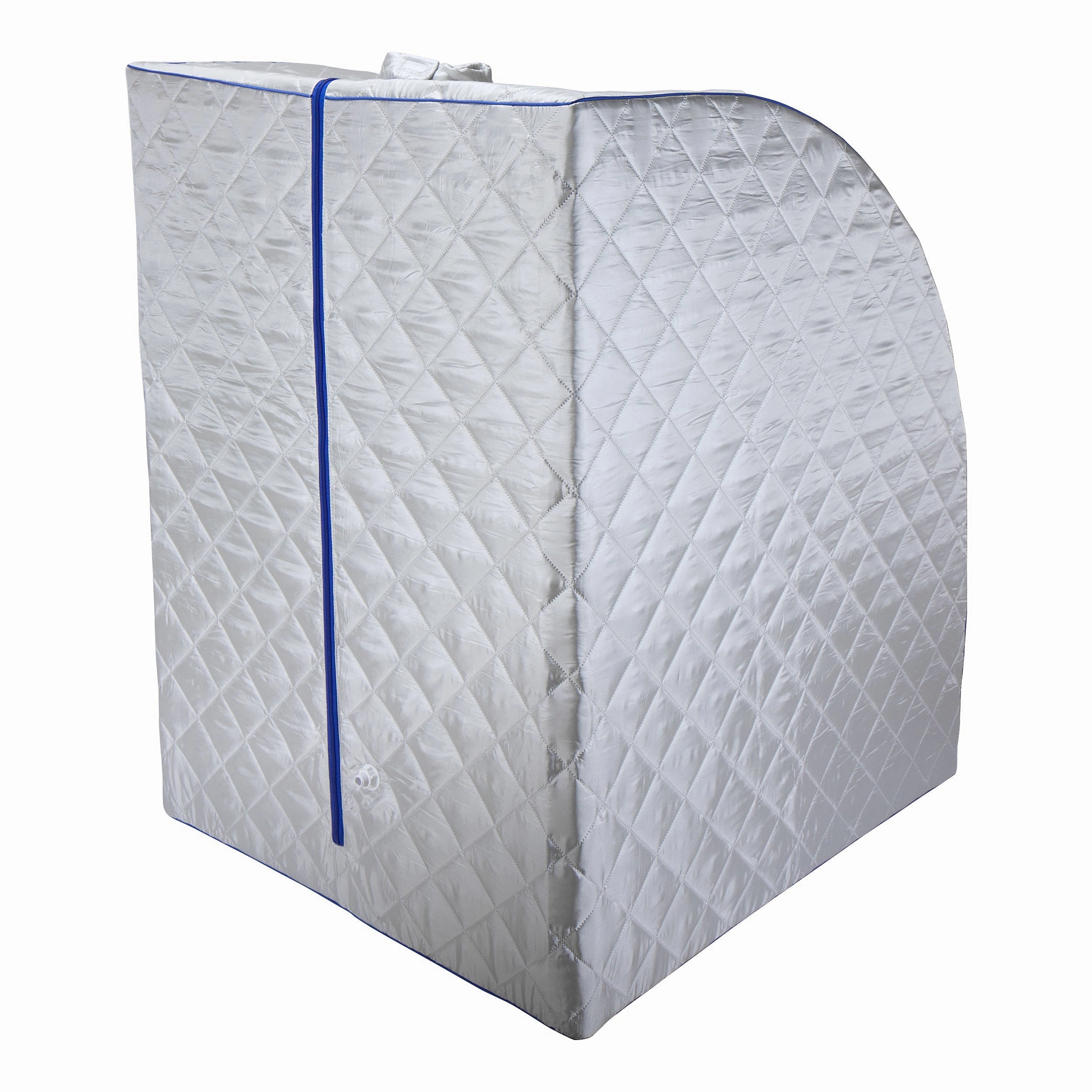 Durasage Health - Durasage Lightweight Portable Personal Steam Sauna Spa for Relaxation at Home. 60 Minute Timer. 800 Watt Steam Generator. Chair Included - Blue Trim
